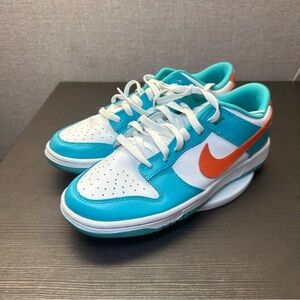 Authentic Mens Nike Dunk Low Miami Dolphins - DV0833-102
